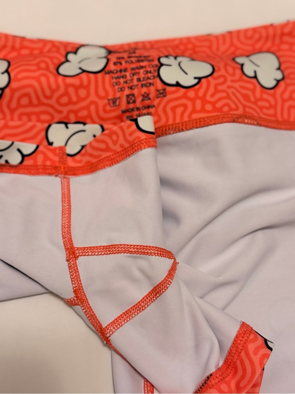 Feed me fight me medium popcorn spandex shorts ( fmfm ) - Picture 8 of 9